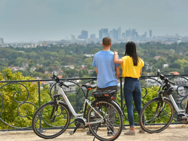 Vue depuis les terrasses à Saint-Germain-en-Laye